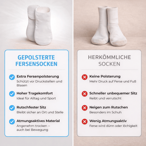Gepolsterte Fersensocken