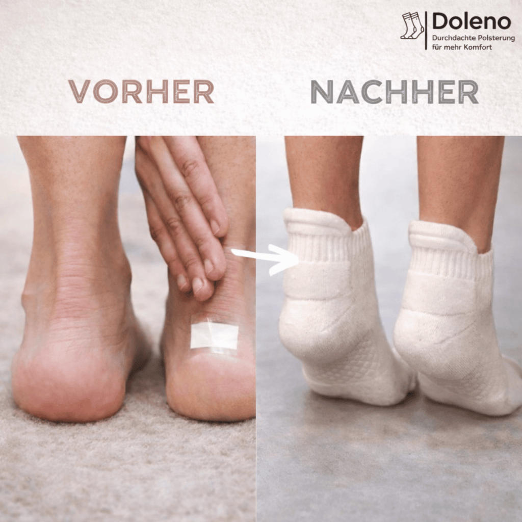 Gepolsterte Fersensocken